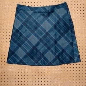 Margaret M womens dark gray Deandra brushed knit stitch fix skirt L NWT